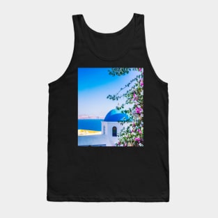 Aesthetic island photo with flowers Tank Top